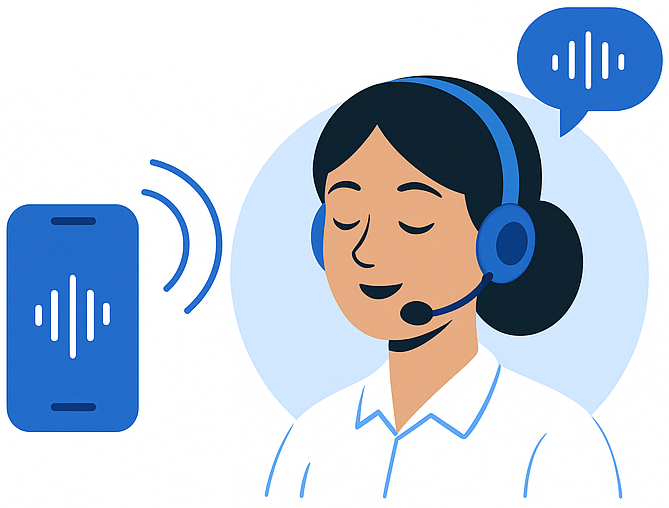 Voice Assistant Illustration